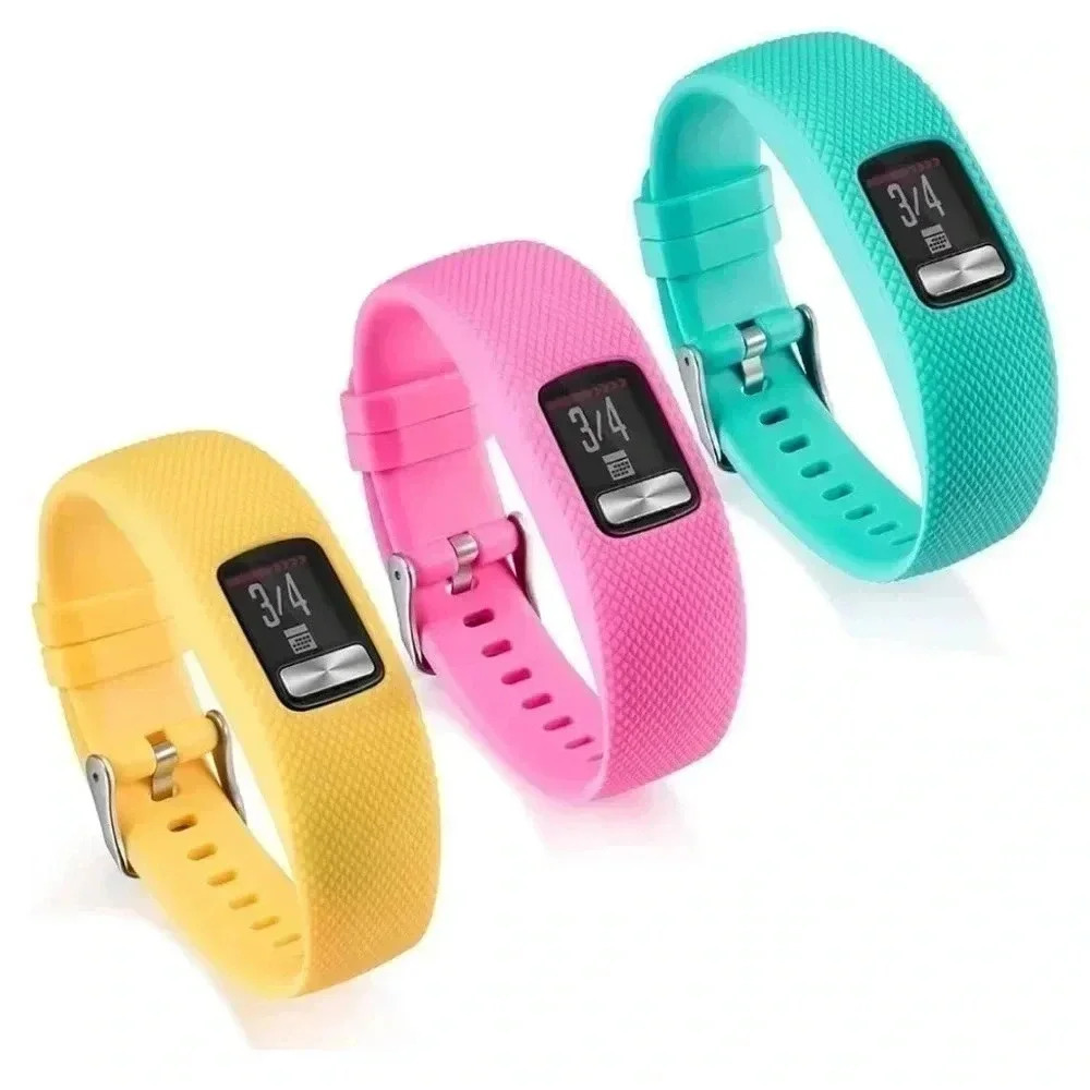 Compatible for Garmin Vivofit 4 Band, Newest Silicone Replacement WatchBand